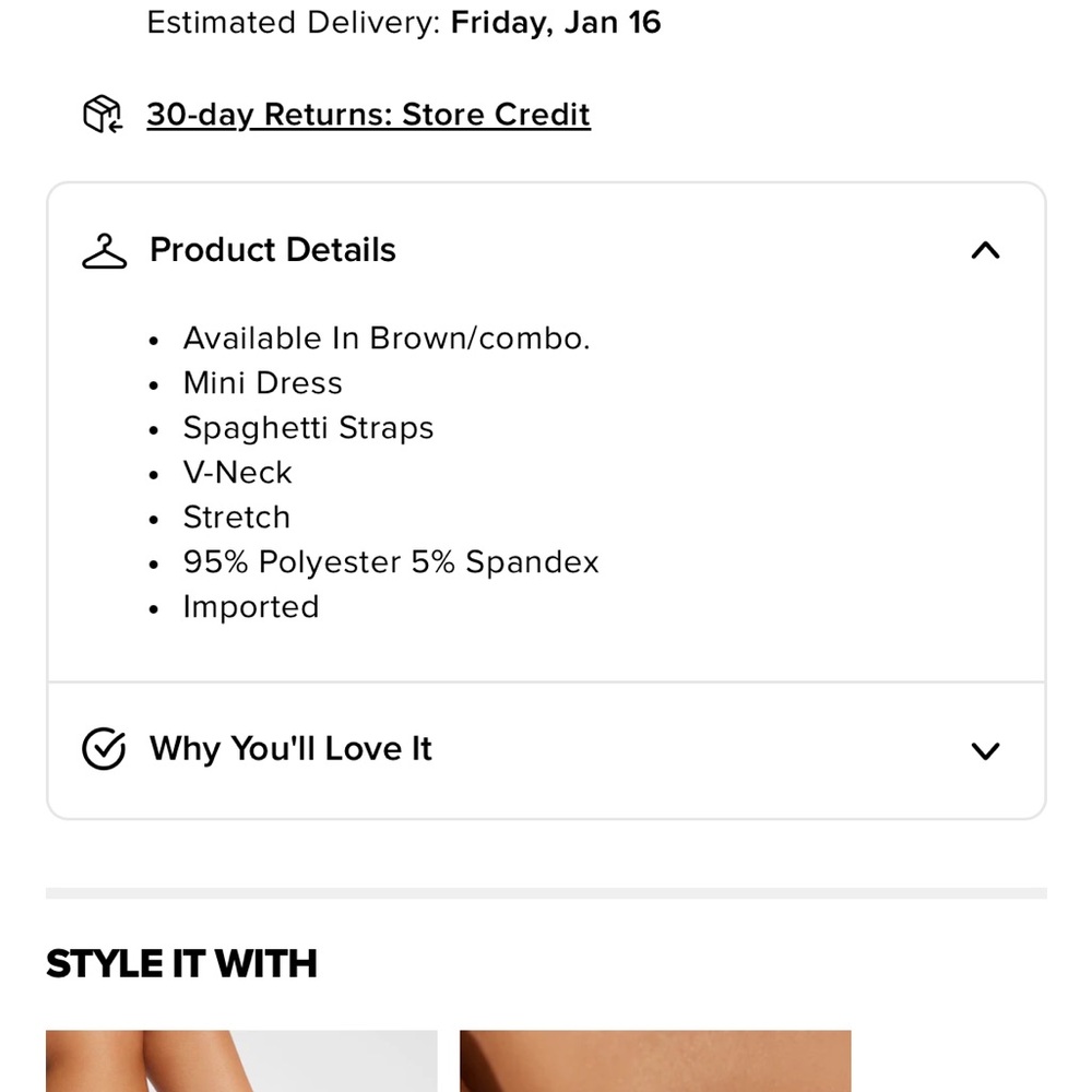 Fashion Nova Leopard Print Mini Dress - Tan and Black - Picture 4 of 4